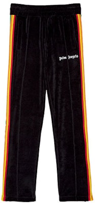 Palm Angels 黑色天鵝絨運動長褲帶標誌與彩虹條紋 PMCA007F21FAB0101001 Order Palm Angels 黑色天鵝絨運動長褲帶標誌與彩虹條紋 PMCA007F21FAB0101001