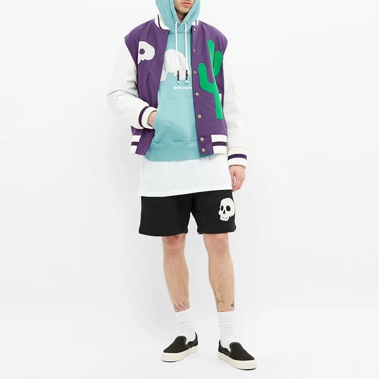 Shop パームエンジェルス ブルー テディベアプリント カートゥーン スウェットシャツ PMBB058E20FLE0045001