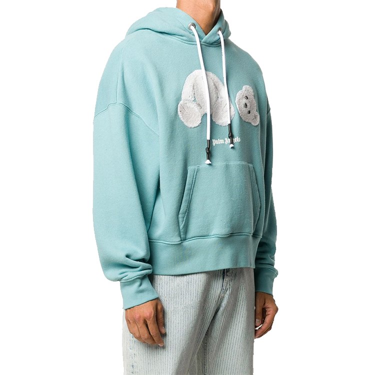 Details for パームエンジェルス ブルー テディベアプリント カートゥーン スウェットシャツ PMBB058E20FLE0045001