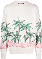 Palm Angels Botanical Print Crewneck Long Sleeve Sweatshirt Men’s Off-White PMHE054E23KNI0050455 Palm Angels Botanical Print Crewneck Long Sleeve Sweatshirt Men’s Off-White PMHE054E23KNI0050455