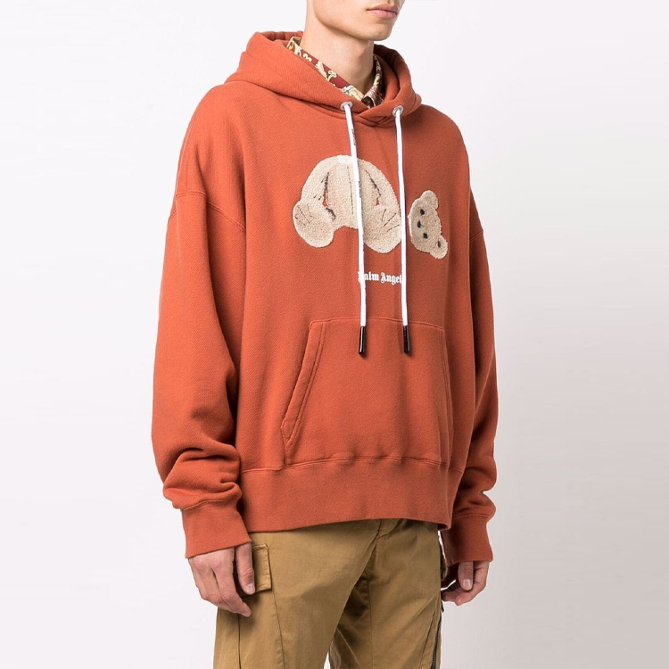 PALM ANGELS Casual Letter Print Hoodie Men’s Brownish Red Colorway. PMBB058F21FLE0072760 圖 5
