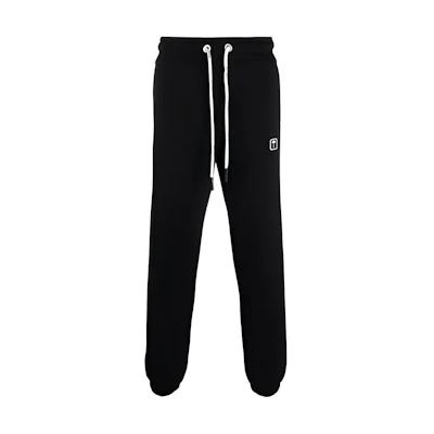 Palm Angels Classic Black Drawstring Sweatpants for Men. PMCH012F21FLE0011001