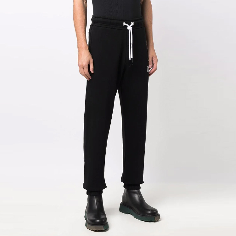 Purchase Palm Angels Classic Black Drawstring Sweatpants for Men. PMCH012F21FLE0011001