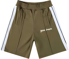 PALM ANGELS Classic Logo Side Stripe Track Shorts Military Green Men. PMCB011C99FAB0015601 PALM ANGELS Classic Logo Side Stripe Track Shorts Military Green Men. PMCB011C99FAB0015601