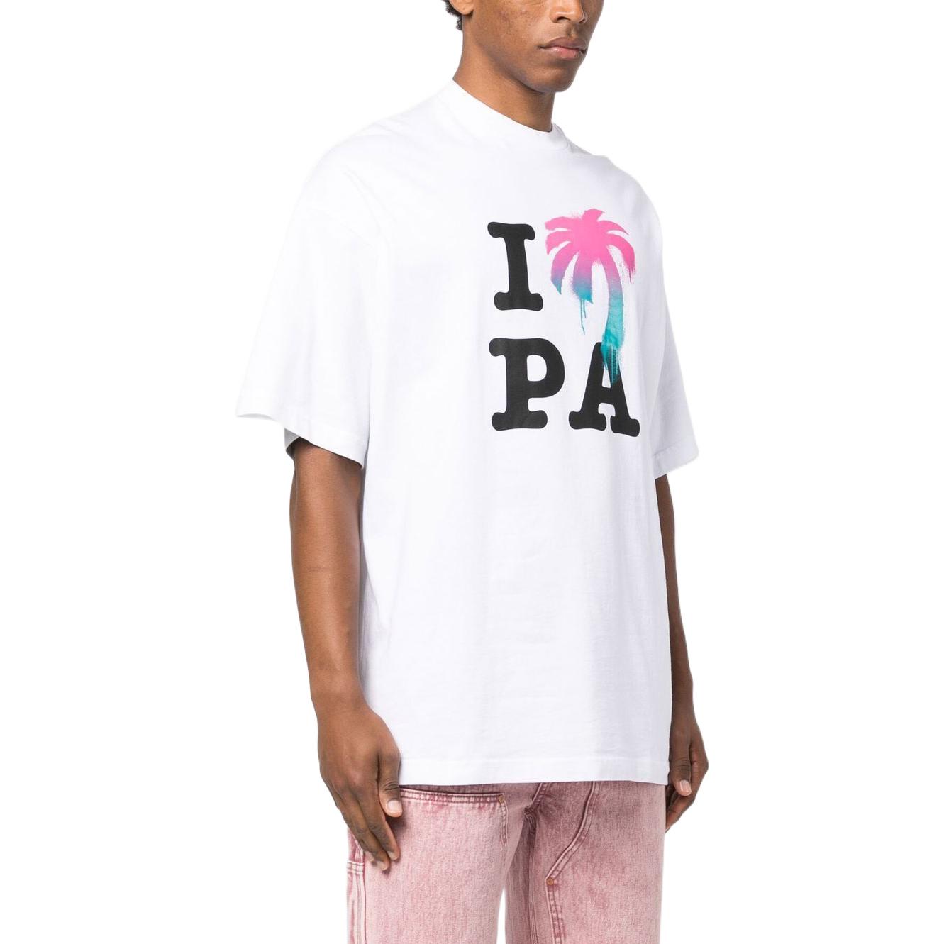 Purchase Palm Angels 椰子樹標誌短袖T恤 PMAA066S23JER0020184