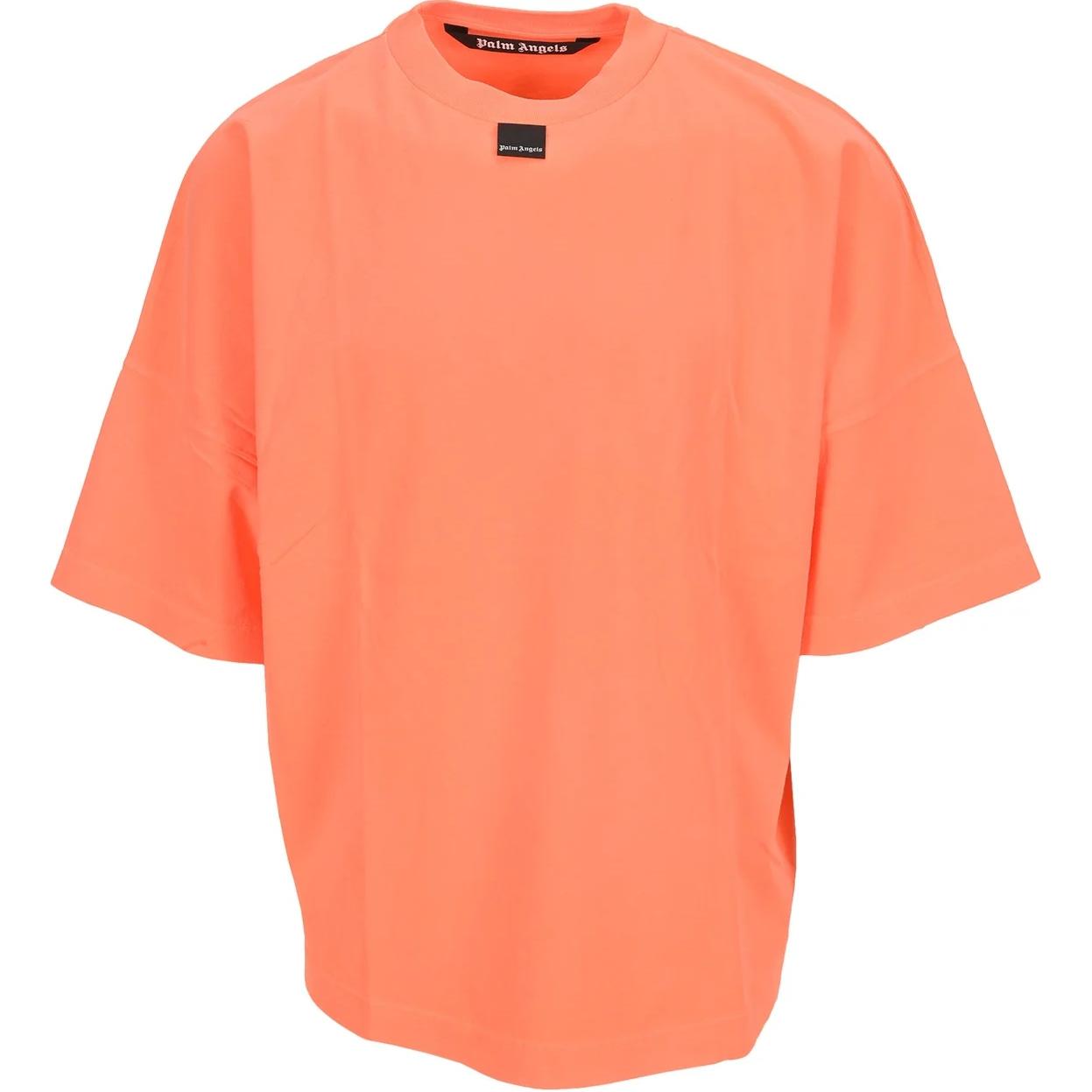 PALM ANGELS Coral Loose Fit T-Shirt with Back Logo. PMAA002F21JER0016610