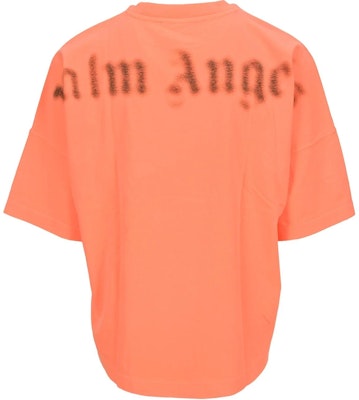 PALM ANGELS Coral Loose Fit T-Shirt with Back Logo. PMAA002F21JER0016610 Lookbook PALM ANGELS Coral Loose Fit T-Shirt with Back Logo. PMAA002F21JER0016610