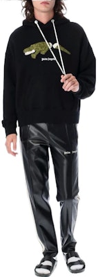 Palm Angels Crocodile Hoodie Black PMBB058C99FLE0021055 Lookbook Palm Angels Crocodile Hoodie Black PMBB058C99FLE0021055