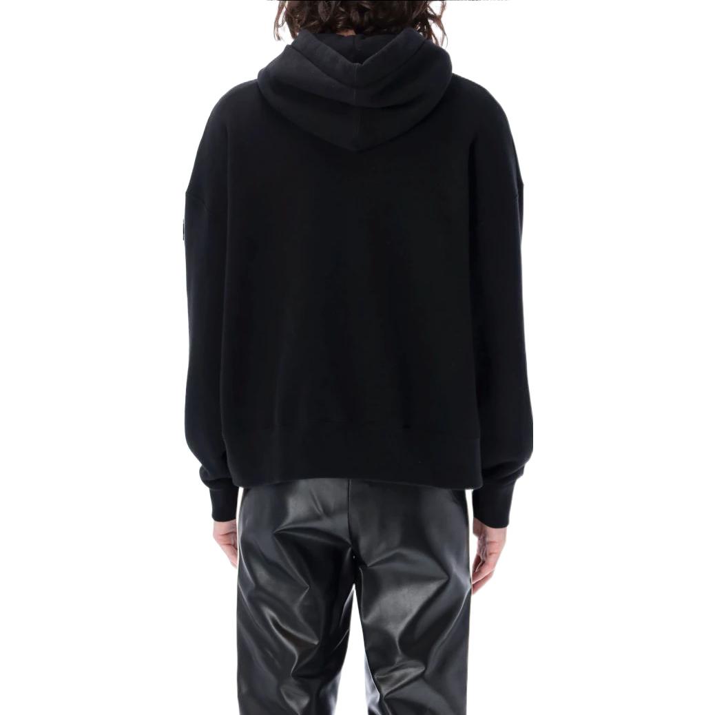 Shop Palm Angels Crocodile Hoodie Black PMBB058C99FLE0021055