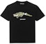Order Palm Angels Crocodile Print Crewneck T-Shirt Black PMAA001E20JER0131055