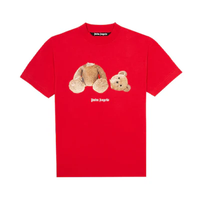 Palm Angels Decapitated Bear Graphic Tee PMAA001R21JER0012560