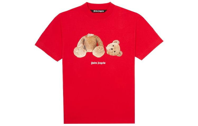 Order Kaos Palm Angels dengan Grafis Beruang Tanpa Kepala PMAA001R21JER0012560