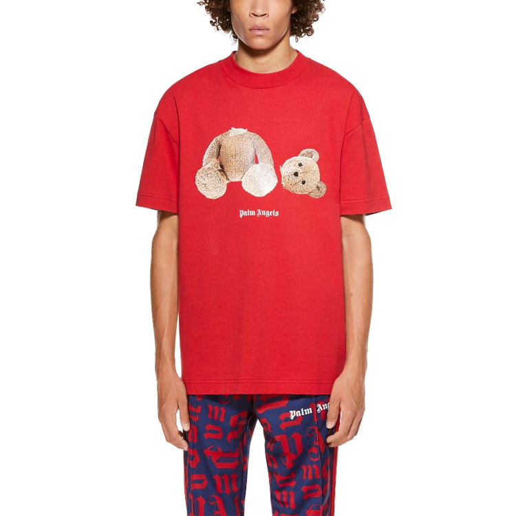 Purchase Kaos Palm Angels dengan Grafis Beruang Tanpa Kepala PMAA001R21JER0012560