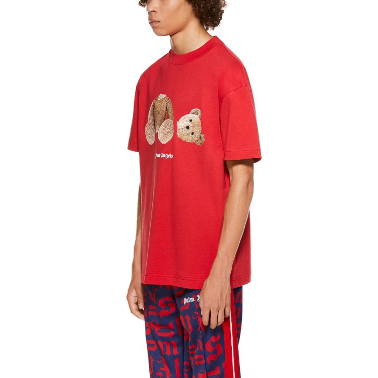 Sizing Kaos Palm Angels dengan Grafis Beruang Tanpa Kepala PMAA001R21JER0012560
