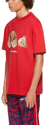 Kaos Palm Angels dengan Grafis Beruang Tanpa Kepala PMAA001R21JER0012560 Sizing Kaos Palm Angels dengan Grafis Beruang Tanpa Kepala PMAA001R21JER0012560