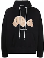 Palm Angels Decapitated Bear Hoodie Black Drawstring Pullover Sweatshirt. PMBB058C99FLE001-1060 Palm Angels Decapitated Bear Hoodie Black Drawstring Pullover Sweatshirt. PMBB058C99FLE001-1060