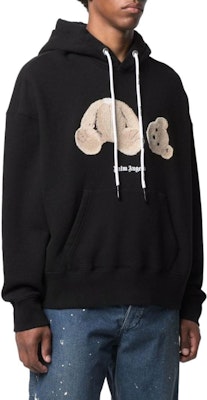 Palm Angels 斷頭熊連帽衫 黑色 抽繩套頭衛衣 PMBB058C99FLE001-1060 Details for Palm Angels 斷頭熊連帽衫 黑色 抽繩套頭衛衣 PMBB058C99FLE001-1060