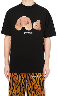 Camiseta de Algodón Palm Angels Estampado Oso Decapitado Negro PMAA001R21JER0011060 Shop Camiseta de Algodón Palm Angels Estampado Oso Decapitado Negro PMAA001R21JER0011060