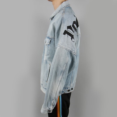 PALM ANGELS Chaqueta Vaquera con Logo de Marca en la Espalda pmye006r203430017310 Shop PALM ANGELS Chaqueta Vaquera con Logo de Marca en la Espalda pmye006r203430017310