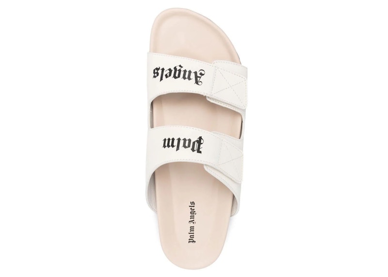 Order PALM ANGELS 小牛皮 魔術貼 時尚涼鞋 男款 白色