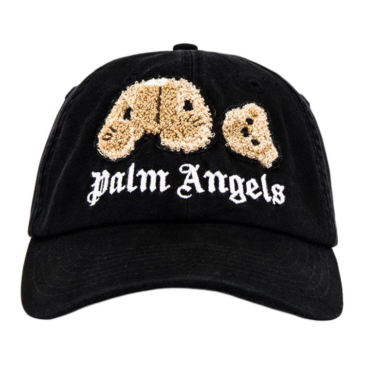 Lookbook 팜엔젤스 자수 패치 코튼 블랙 캡 남성용. PMLB009F192240031050