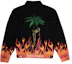 Buy Chaqueta Vaquera Negra Palm Angels Calavera Llama & Palmera Impresa PMYE006R205620177688