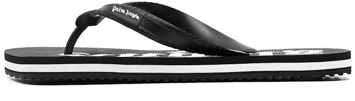 Palm Angels Flip Flops 'Black White' PMIC003S21PLA0011001 Palm Angels Flip Flops 'Black White' PMIC003S21PLA0011001