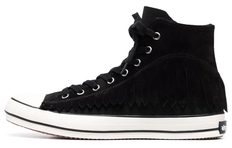 Palm Angels Fringe Basket High 'Black' PMIA061S21LEA001-1001