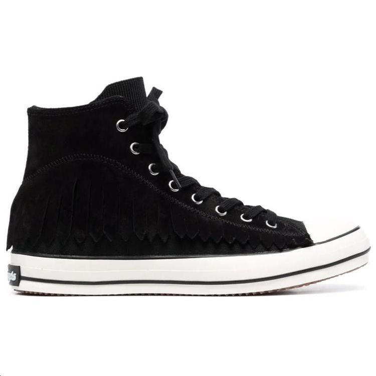 Order Palm Angels Fringe Korb High ''Schwarz'' PMIA061S21LEA001-1001