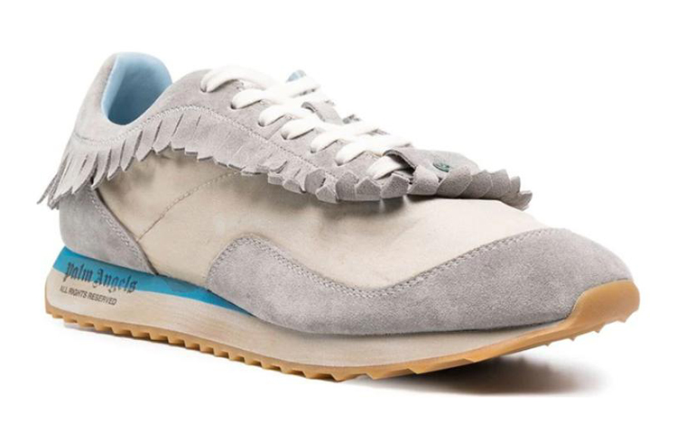 Palm Angels Fringed Low-Top Sneakers 'Grey' 圖 2