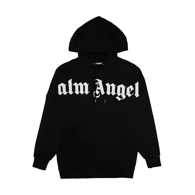 PALM ANGELS Front Logo Hoodie Black PMBB036R206360011001
