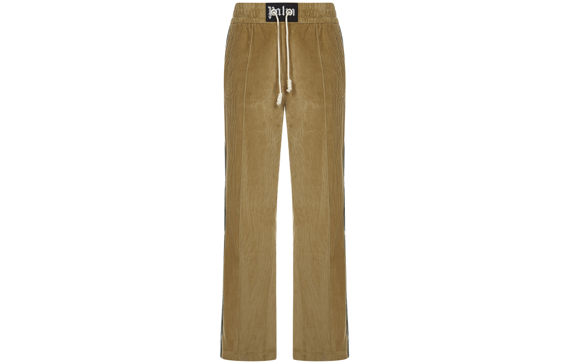 Palm Angels FW21  Brown Label Drawstring Casual Joggers PMCA093F21FAB0026110