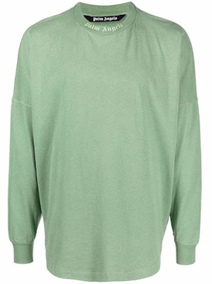 Camiseta Manga Larga Verde PALM ANGELS FW21 con Logo Trasero. PMAB001F21JER0045757 Buy Camiseta Manga Larga Verde PALM ANGELS FW21 con Logo Trasero. PMAB001F21JER0045757