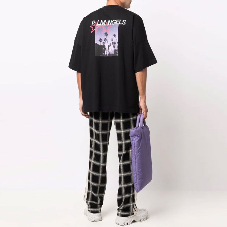 PALM ANGELS FW21 Back Print Short Sleeve T-Shirt Men’s Black PMAA041F21JER0021001 圖 5
