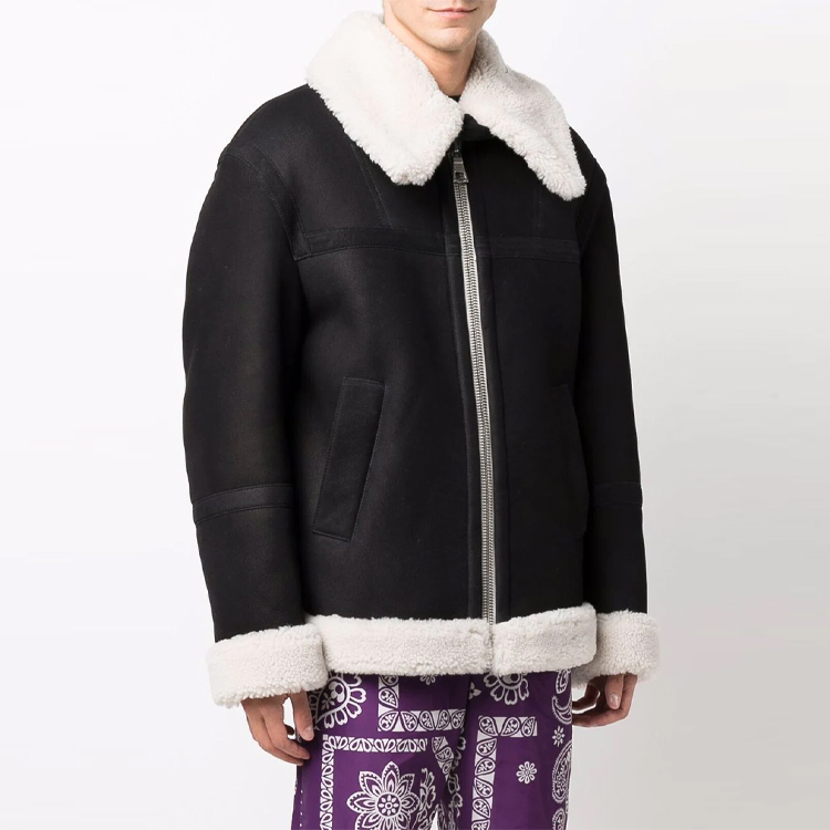 Purchase Chaqueta Negra Palm Angels FW21 Patchwork Gráfica Manga Larga Hombre PMJA012F21LEA0011060