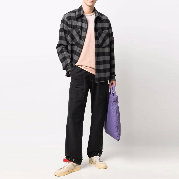 Details for PALM ANGELS FW21 黑色直筒休閒長褲 PMCA099F21FAB0011010