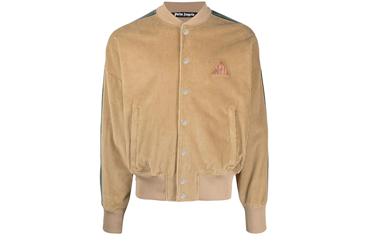 Order PALM ANGELS FW21男士棕色灯芯绒拼边夹克 PMBD031F21FAB0026110