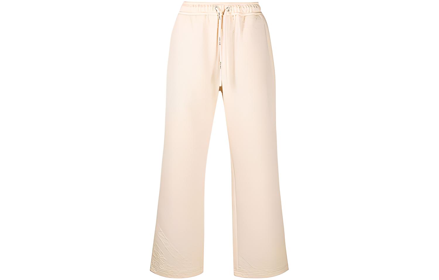 PALM ANGELS FW21 Embossed Straight Track Pants Beige Men’s. PMCA097F21FAB0030337