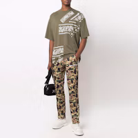 Lookbook Palm Angels FW21 標誌迷彩運動褲 棕色 PMCA007F21FAB0115601