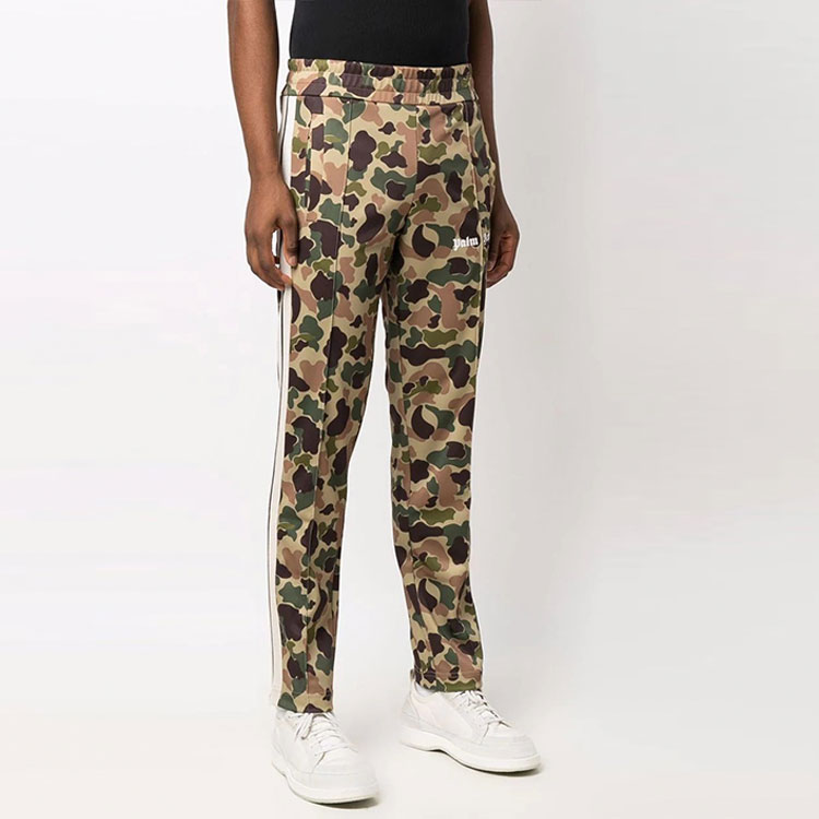 Purchase Palm Angels FW21 標誌迷彩運動褲 棕色 PMCA007F21FAB0115601