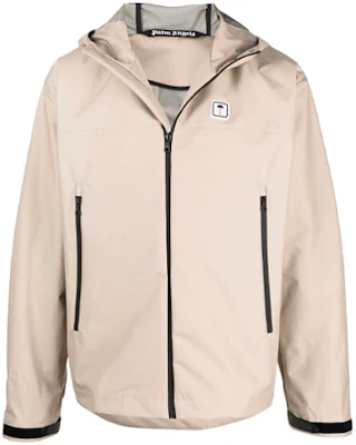 Palm Angels FW21 Loose Fit Zip Hoodie Jacket Light Brown PMEA170F21FAB0016110 Buy Palm Angels FW21 Loose Fit Zip Hoodie Jacket Light Brown PMEA170F21FAB0016110