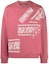 Order パームエンジェルス FW21 ペイズリー ロゴ クルーネック スウェットシャツ ピンク PMBA026F21FLE0112805