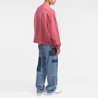 パームエンジェルス FW21 ペイズリー ロゴ クルーネック スウェットシャツ ピンク PMBA026F21FLE0112805 Purchase パームエンジェルス FW21 ペイズリー ロゴ クルーネック スウェットシャツ ピンク PMBA026F21FLE0112805