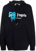 PALM ANGELS FW21 Spray Heart Logo Hoodie Black PMBB003F21FLE0011045 PALM ANGELS FW21 Spray Heart Logo Hoodie Black PMBB003F21FLE0011045
