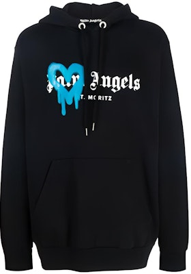PALM ANGELS FW21 噴漆心形標誌連帽衫 黑色 PMBB003F21FLE0011045 Buy PALM ANGELS FW21 噴漆心形標誌連帽衫 黑色 PMBB003F21FLE0011045