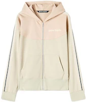 Palm Angels FW22 Beige Colorblock Letter Print Hoodie Jacket. PMBD049S23FAB0016134 Palm Angels FW22 Beige Colorblock Letter Print Hoodie Jacket. PMBD049S23FAB0016134