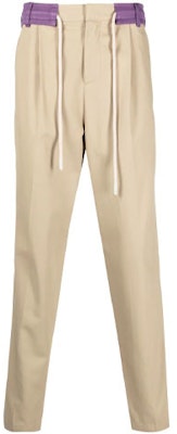 PALM ANGELS FW22 Beige Side Stripe Drawstring Casual Pants. PMCA112F22FAB0016137 Order PALM ANGELS FW22 Beige Side Stripe Drawstring Casual Pants. PMCA112F22FAB0016137