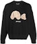 Order Palm Angels FW22 Sweatshirt Hitam Lengan Panjang Bear Graphic Kartun. PMBA026C99FLE0051060
