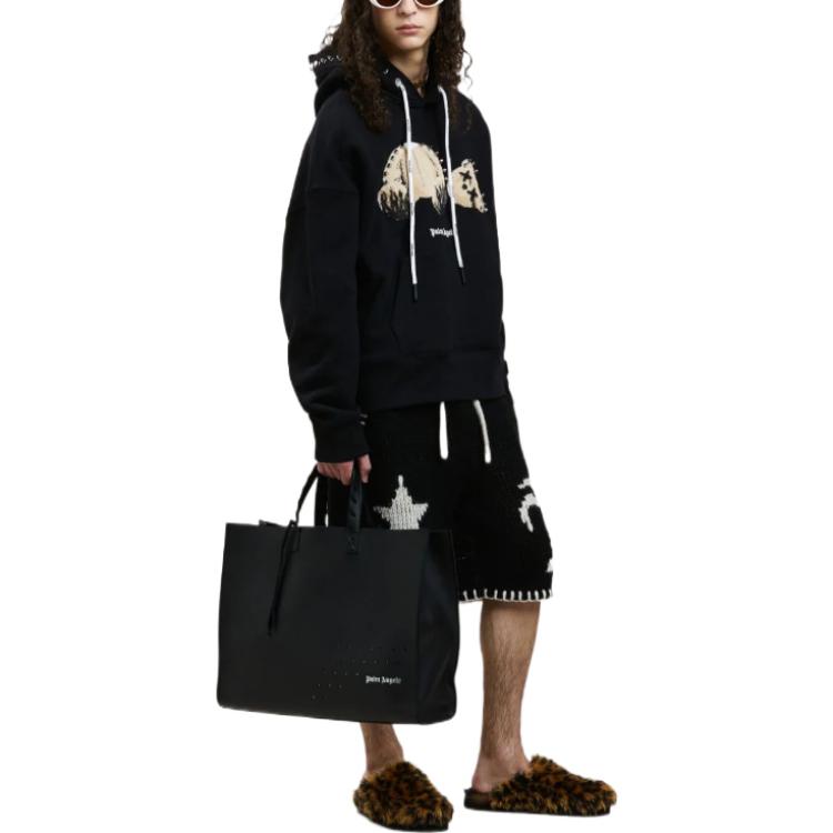 PALM ANGELS FW22  Black Logo Print Pullover Hoodie. PMBB058F22FLE0021060 圖 3