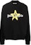 Buy PALM ANGELS FW22 Logo Bintang Hitam Sweatshirt Crewneck. PMBA026C99FLE0081018